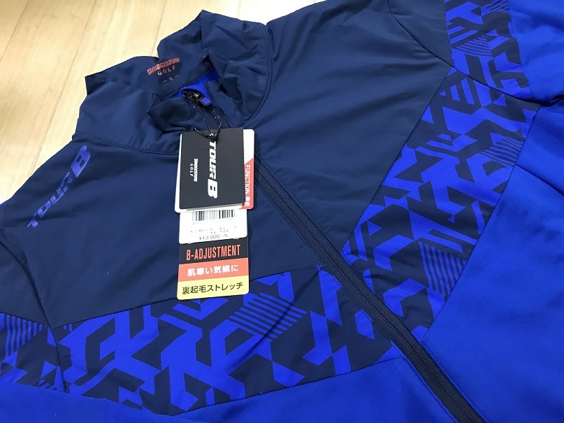 100%新品，大人気 BRIDGESTONE GOLF ブリヂストンゴルフ TOUR B 幾何学切り替えプリント フルジップ裏起毛トレーナー KGM01B BL Ｍ(ジャンパー、ジャケット)｜売買されたオークション情報、yahooの商品情報をアーカイ ジャンパー、ジャケット