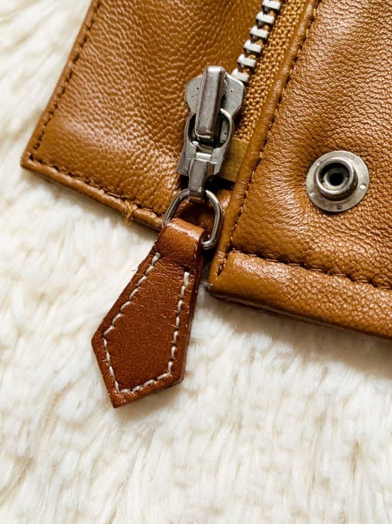 【美品】BURBERRY BLUE LABEL 羊革ライダース　プードルコート 極美品！BURBERRY BLUE LABEL レザージャケット ファー付 ラムレザー