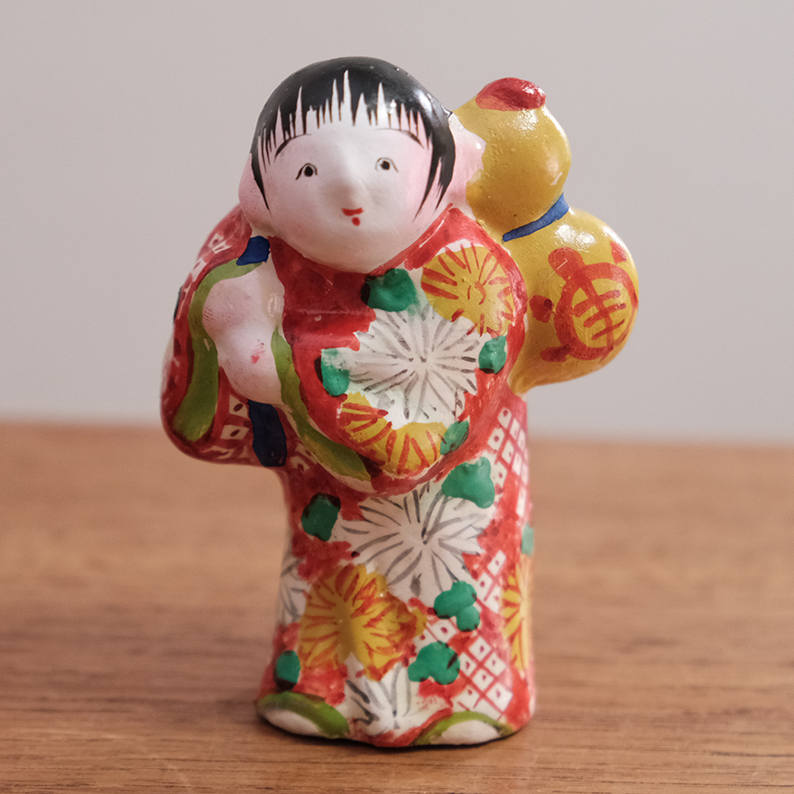 中野土人形 (日本人形) 福助①中野土人形 中野人形 古玩長野県郷土玩具