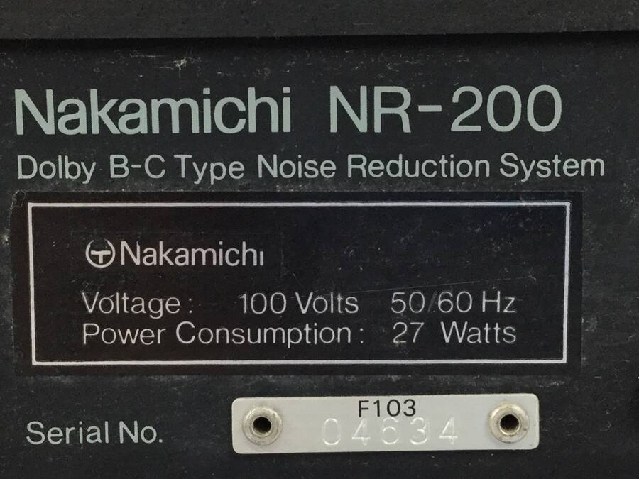 Nakamichi NR-200 ナカミチ Yahoo!オークション ノイズリダクション