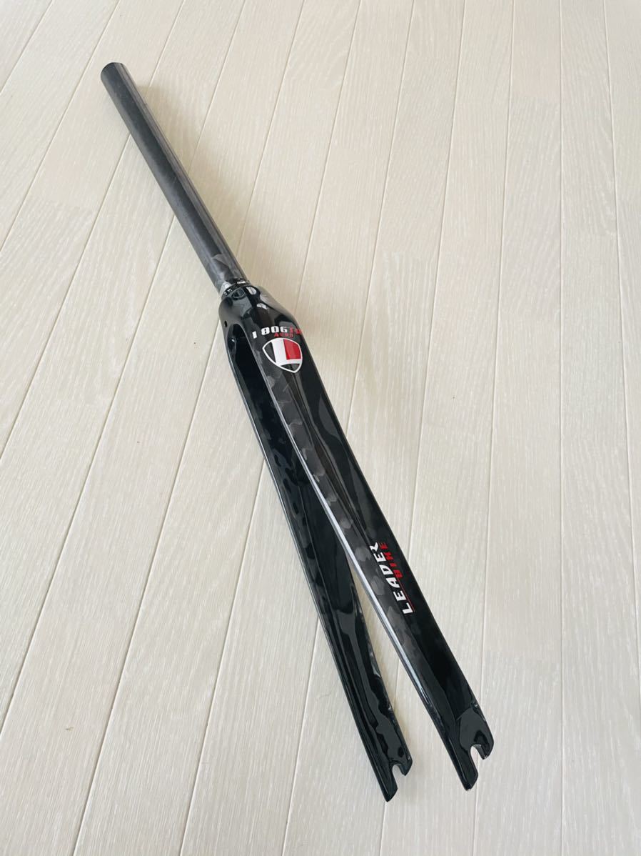 リーダーバイク1806フルカーボンフォーク 新品未使用フロントフォーク フルカーボンフォーク LEADER BIKE 1806