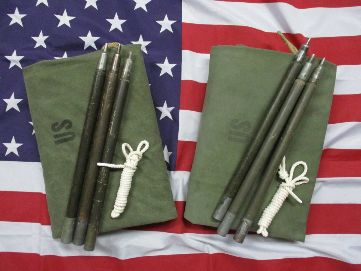 A1028★激シブ ビンテージ 70s 米軍 パップテント USアーミー シェルターハーフ アメリカ軍 軍幕 男前テント ソロキャン ツーリング