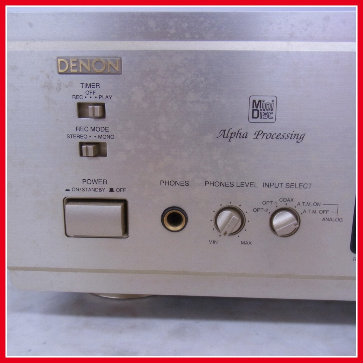 DENON デノン DMD-1600AL MDレコーダー ⁄ ジャンク Deck Recorder in