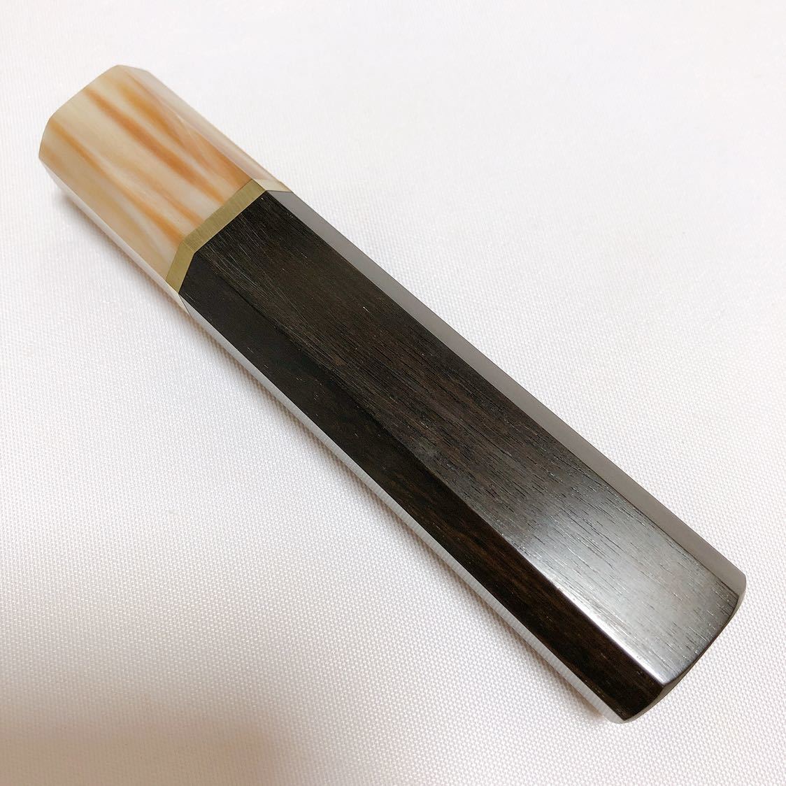【高品質，豊富な】 黒檀八角白水牛柄 出刃5~5.5寸用 包丁柄(出刃包丁)｜売買されたオークション情報、yahooの商品情報をアーカイブ公開 - オークファン 包丁
