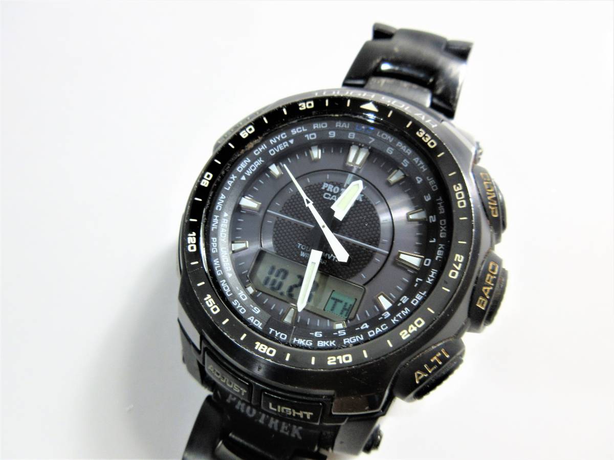 ブラックチタンリミテッド PRW-5100YT-1JF プロトレック カシオ 