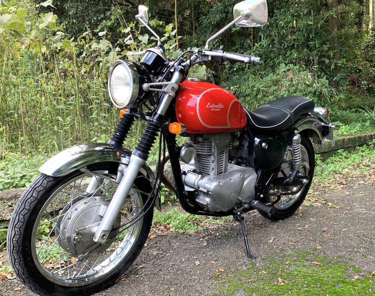 Kawasaki エストレヤRSカスタム BJ250A 走行距離19805キロ 即決時