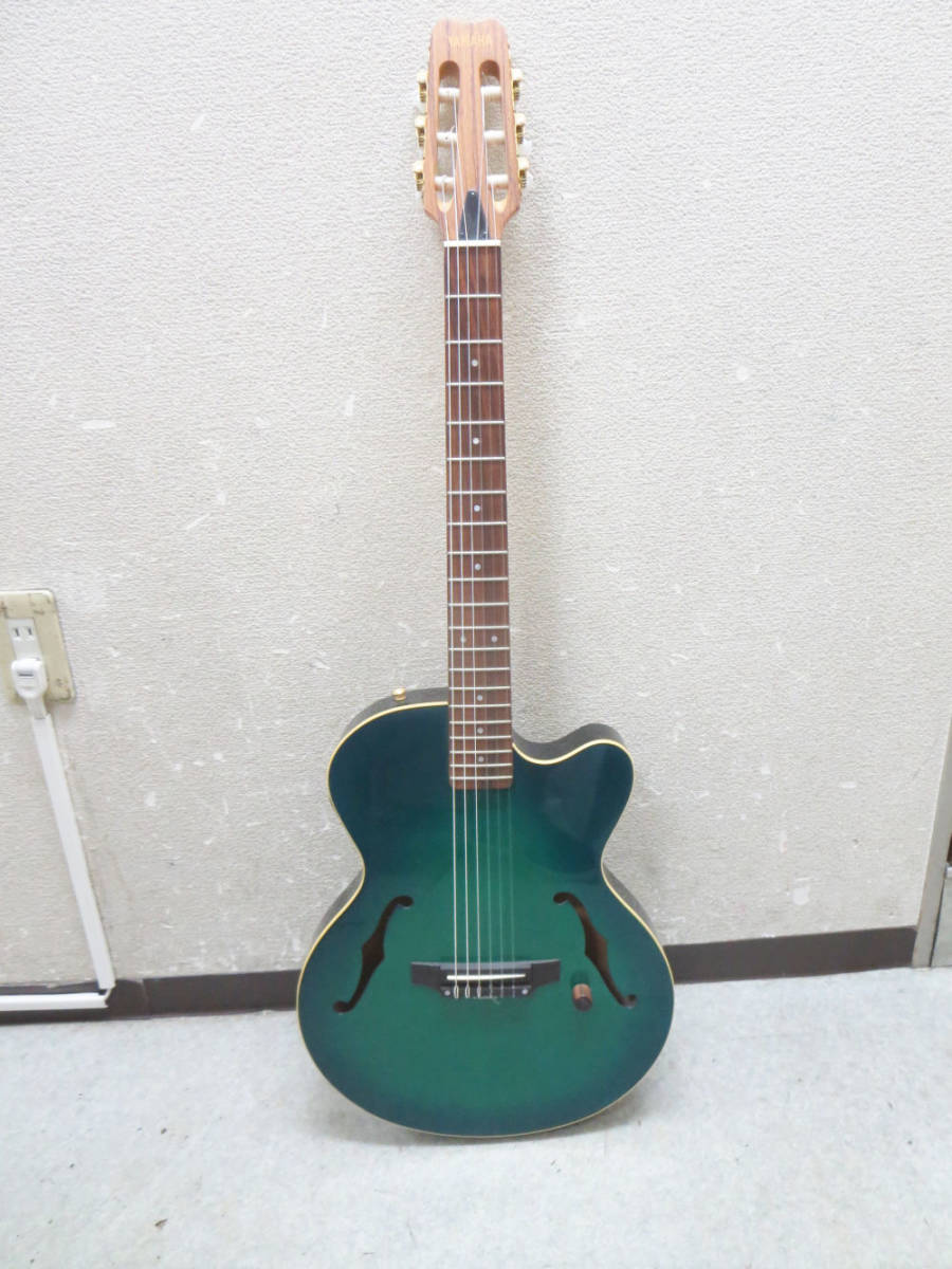 Yamaha AEX500N エレガット　ジャンク 2485)YAMAHA AEX500N ヤマハ エレガット ギター グリーン AEX500N - YAMAHA