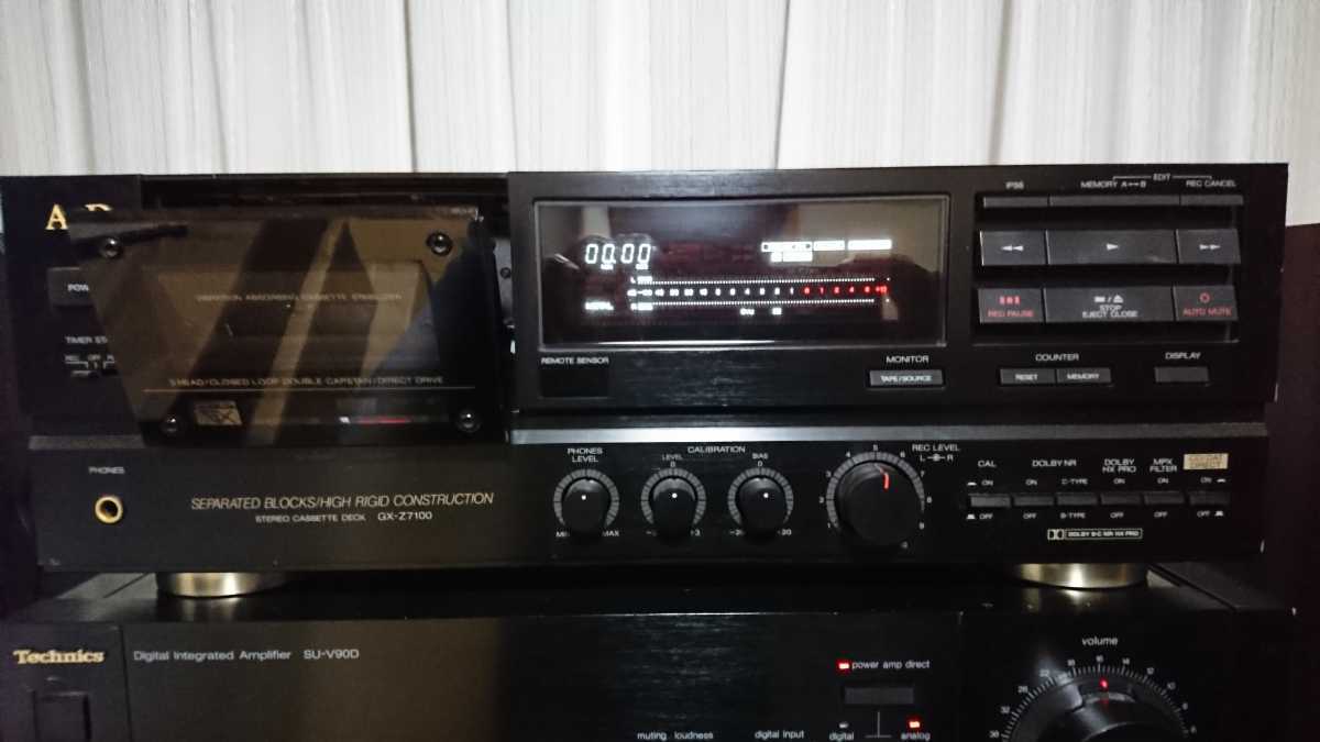 GX-Z7100 A&D 3ヘッド AKAI カセットデッキ 動作品 高級カセット