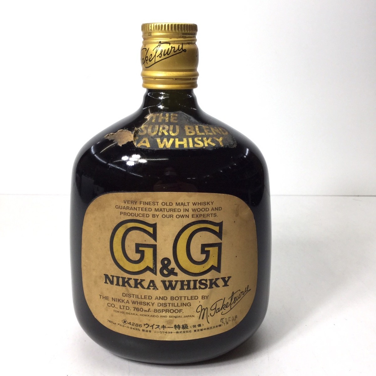 G&G ニッカ NIKKA ウイスキー 760ml ニッカウィスキー 未開栓 43 