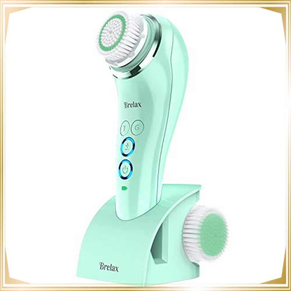 全国送料一律980円●即決●新品●Brelax 洗顔ブラシ 電動 毛穴ケア 皮脂と黒ずみ除去 IPX7防水 三つモード 磁気式US