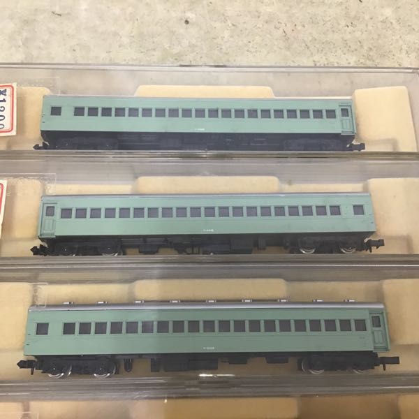 1円～ KATO Nゲージ スハ44、スロ60 青大将 計5両 /鉄道模型