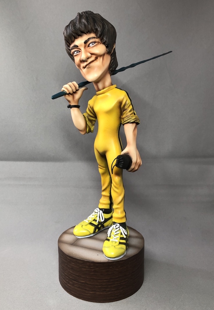 デフォルメガレージキット完成品　死亡遊戯　ブルース・リー 死亡遊戯 デフォルメガレージキット完成品 ブルース・リー ブルース ブルース・リーB ブル