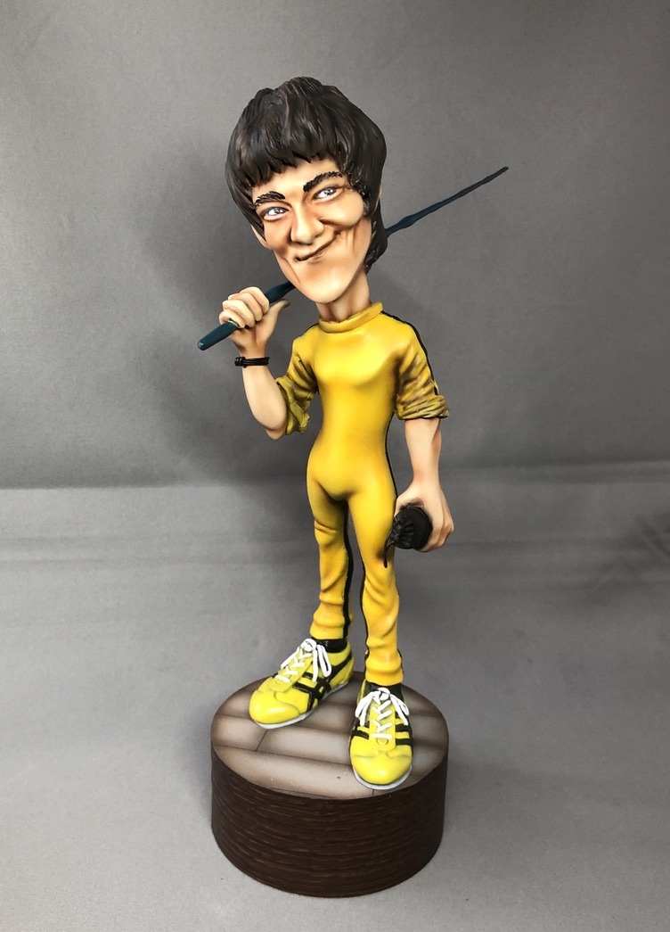 デフォルメガレージキット完成品　死亡遊戯　ブルース・リー 死亡遊戯 デフォルメガレージキット完成品 ブルース・リー ブルース ブルース・リーB ブル