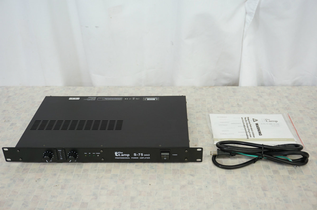 Thomann トーマン The t.amp S-75 mk2 ステレオパワーアンプ Manual