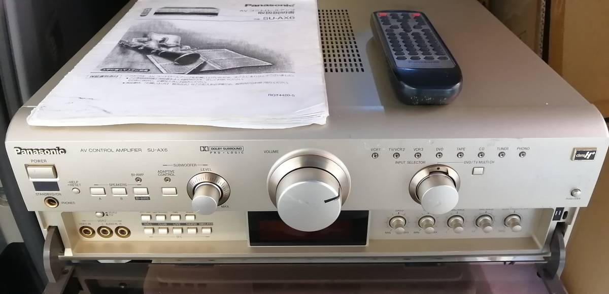 SU-AX6 Panasonic AVアンプ コントロール AV AVコントロール Panasonic