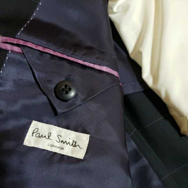 スーツ（ネイビー 圧巻の風格☆ポールスミス×伊デルフィノ Smith Paul