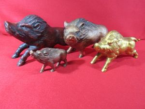 猪 置物のYahoo!オークション(旧ヤフオク!)の相場・価格を見る｜Yahoo