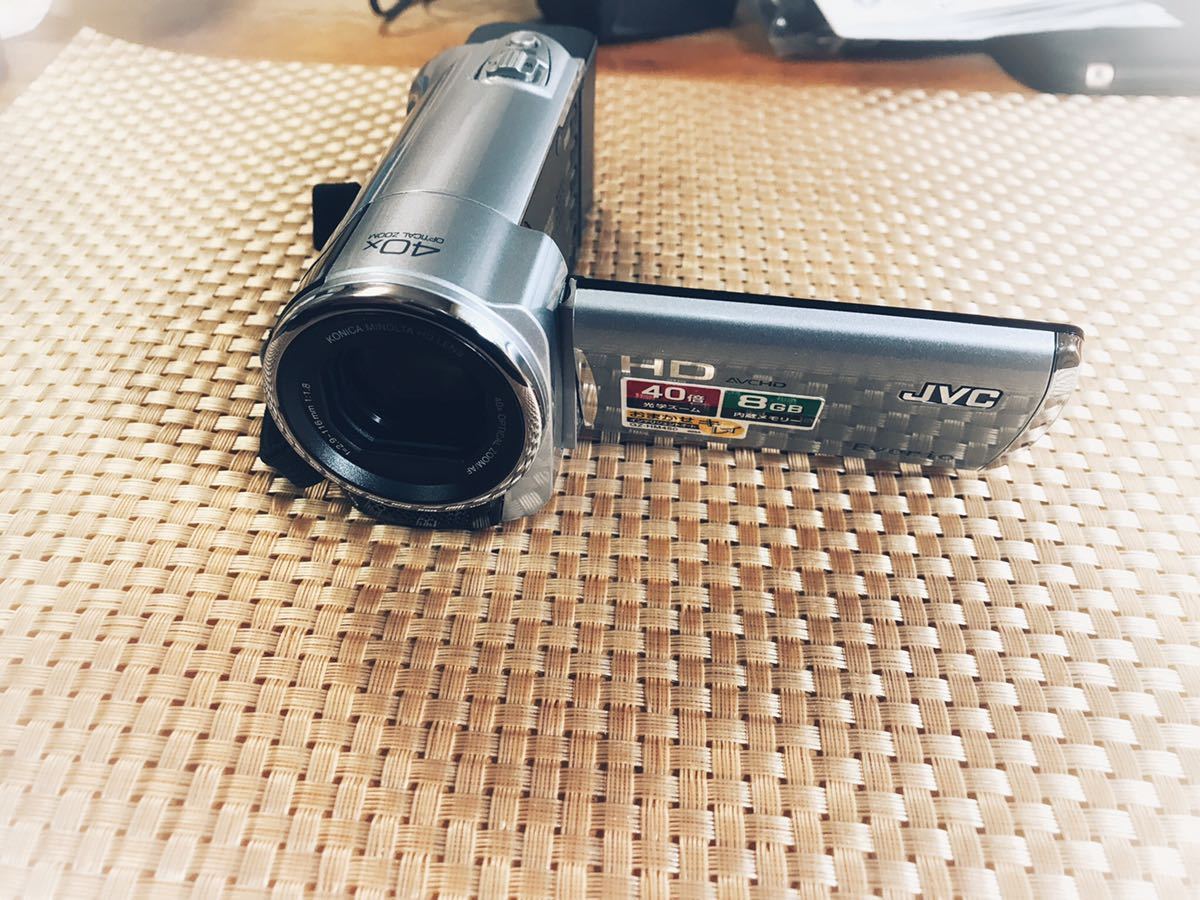 バッテリー2個付、Victor 日本ビクター JVC Everio GZ-HM450-S