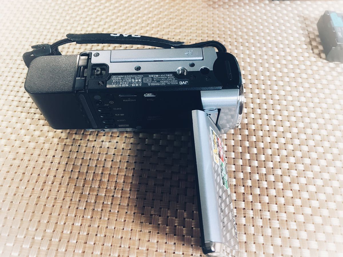 バッテリー2個付、Victor 日本ビクター JVC Everio GZ-HM450-S