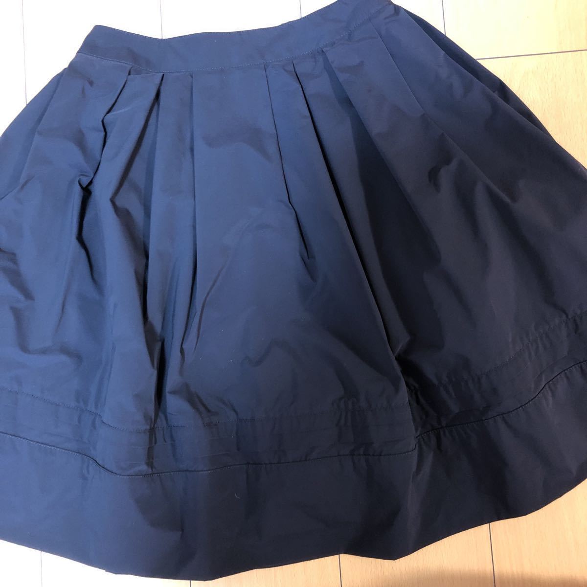 BE トゥービーシック TO ボトムス L フレアスカート紺ネイビー40 CHIC