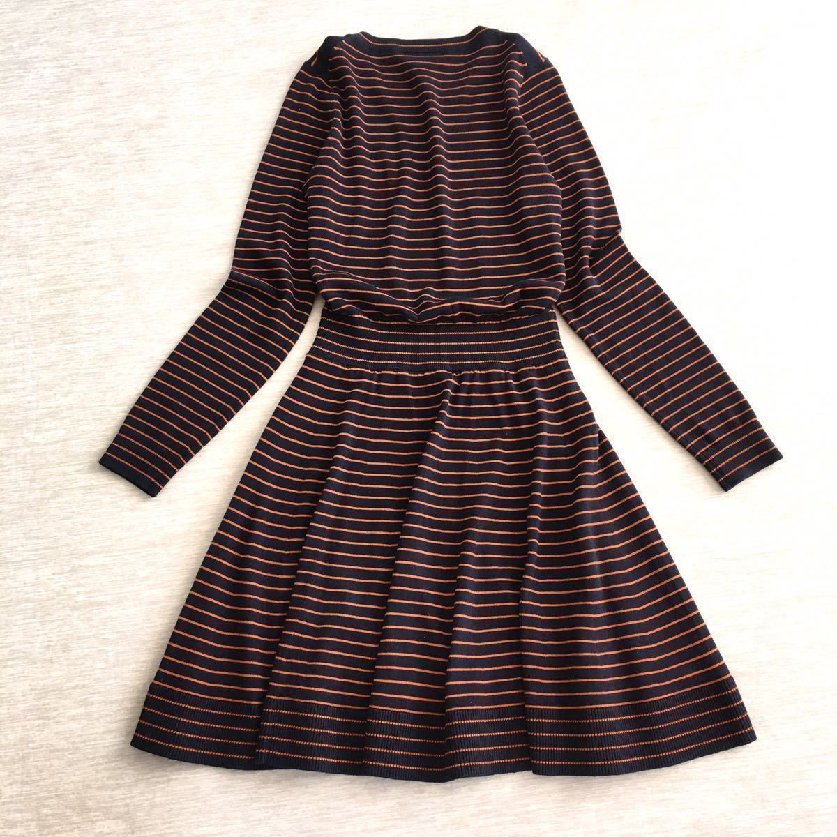 Lacosteラコステ 長袖ハイゲージニットワンピース上質メリノウール100 ネイビー オレンジ アナイ 23区 ドレステリア 女性用 売買されたオークション情報 Yahooの商品情報をアーカイブ公開 オークファン Aucfan Com