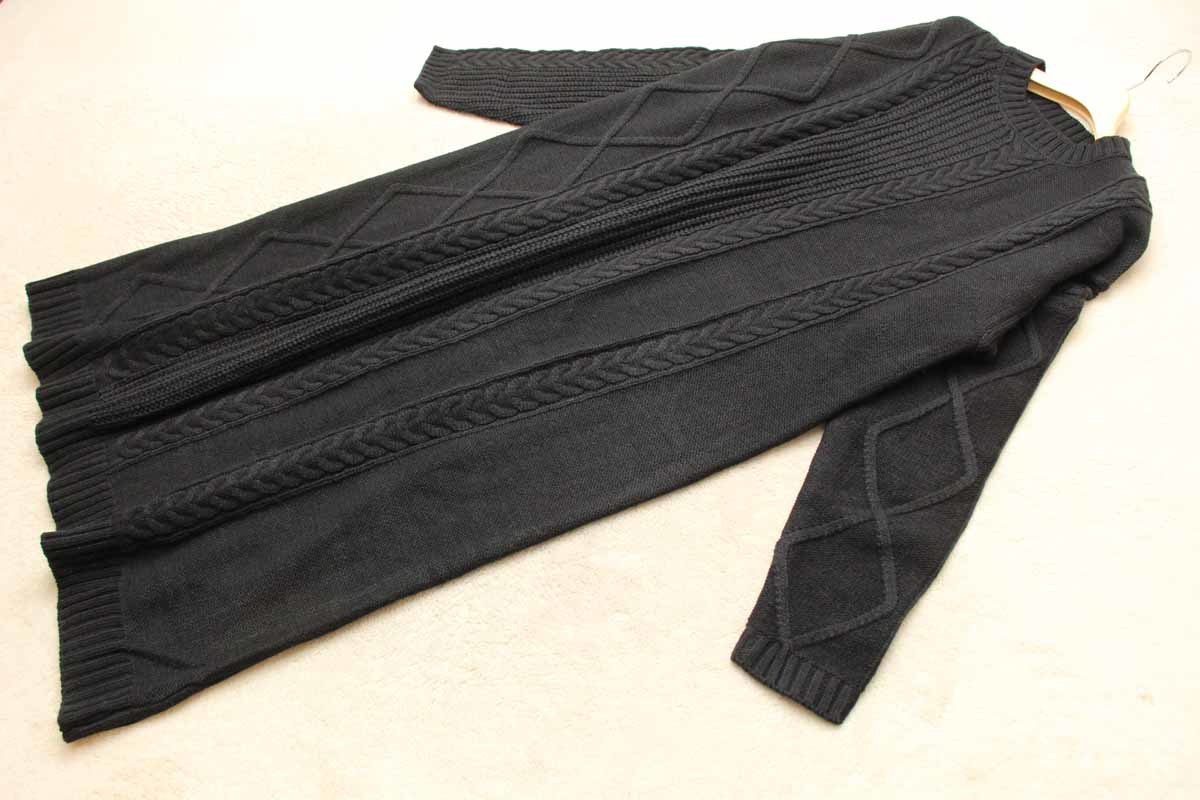 11 865 クルーネックケーブルロングニットワンピース Mサイズ 売買されたオークション情報 Yahooの商品情報をアーカイブ公開 オークファン Aucfan Com