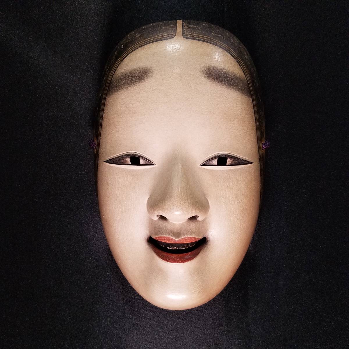 □希少品□能面□ 深草淨春（長澤淨春）作【小面】 昭和五十年頃