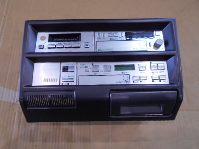 Y30 グロリア ハードトップ エアコン スイッチパネル ラジオ 中古 V20 ターボ ブロアム 昭和60年式 実働車 メーター 4HT セドリック