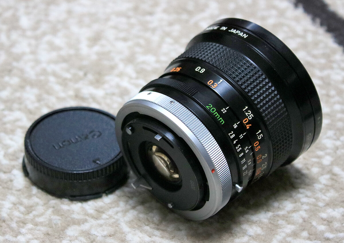 CANON LENS FD 20mm F2.8 S.S.C キャノン レンズ 広角レンズ 単焦点 MF