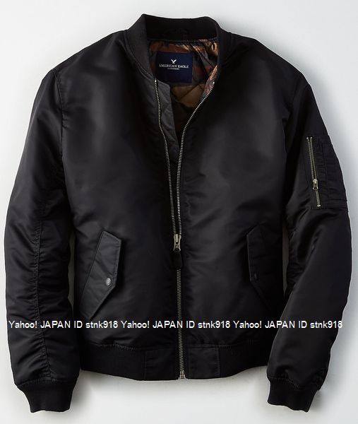 正規品，本物保証 〓アメリカンイーグル/US XL/AEO Quilted ボマージャケット/Black(XLサイズ以上)｜売買されたオークション情報、yahooの商品情報をアーカイブ公開 - オークファン ジャンパー、ブルゾン一般