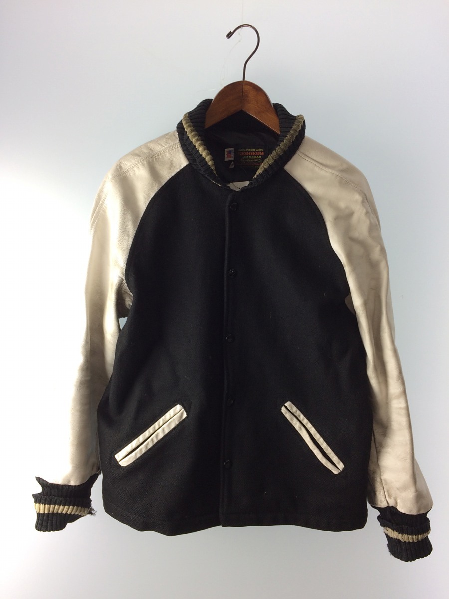 SKOOKUM スクーカム SKOOKUM◇スタジャン⁄36⁄ウール⁄BLK⁄無地 SKOOKUM 