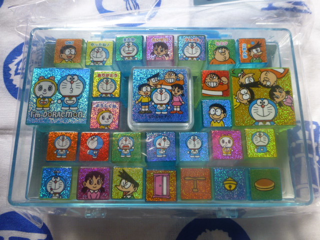 新品 ドラえもん スタンプセット 27デザイン 2色インクパッド付 