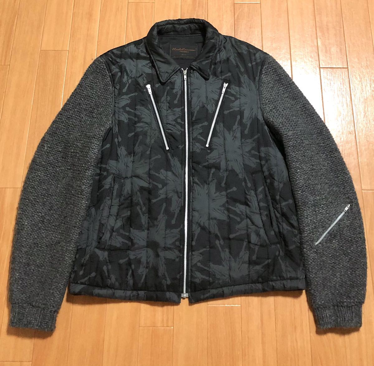UNDERCOVER 03AW PAPER DOLL期 袖ニット切替 ジップブルゾン 