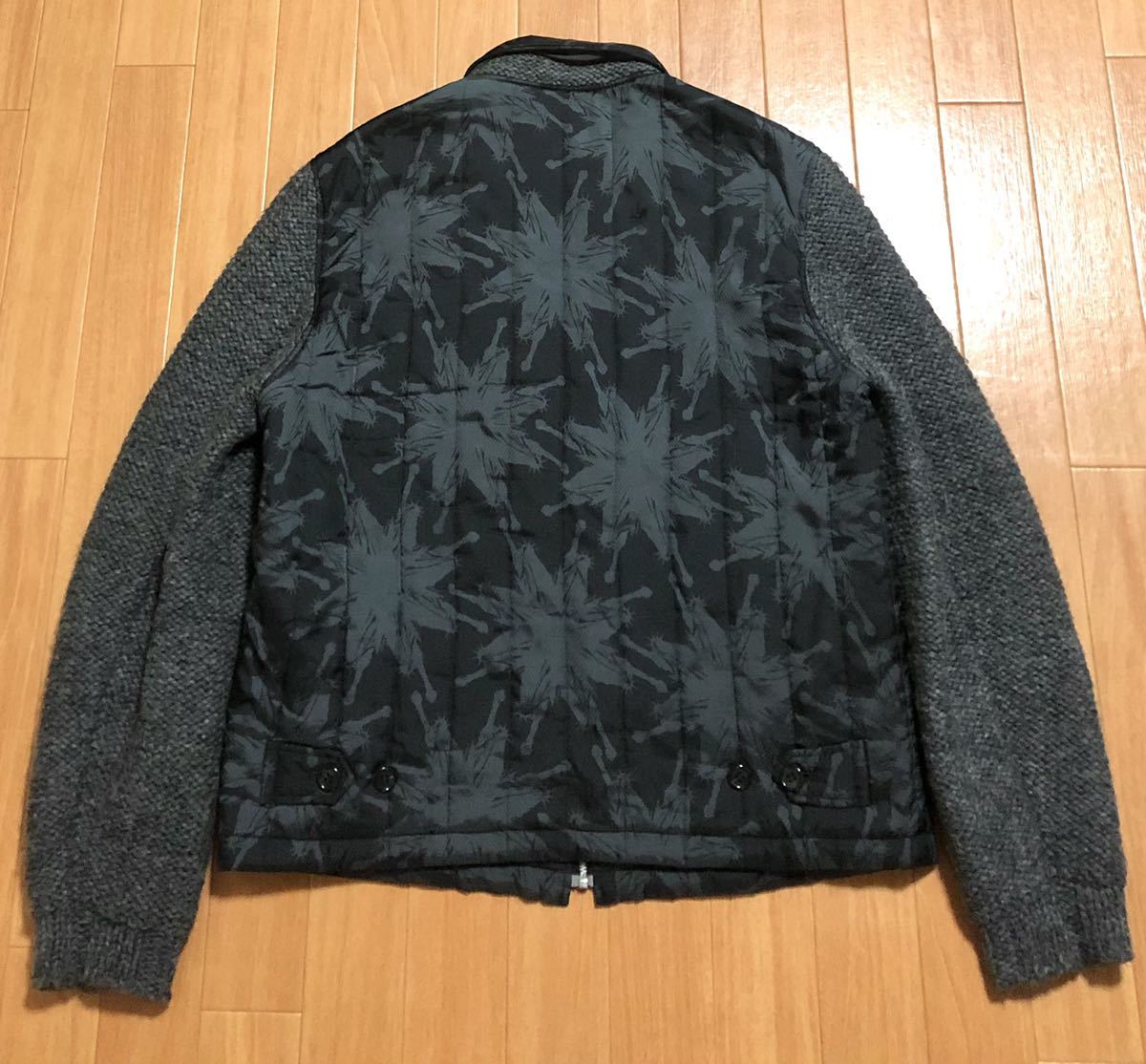 UNDERCOVER 03AW PAPER DOLL期 袖ニット切替 ジップブルゾン 