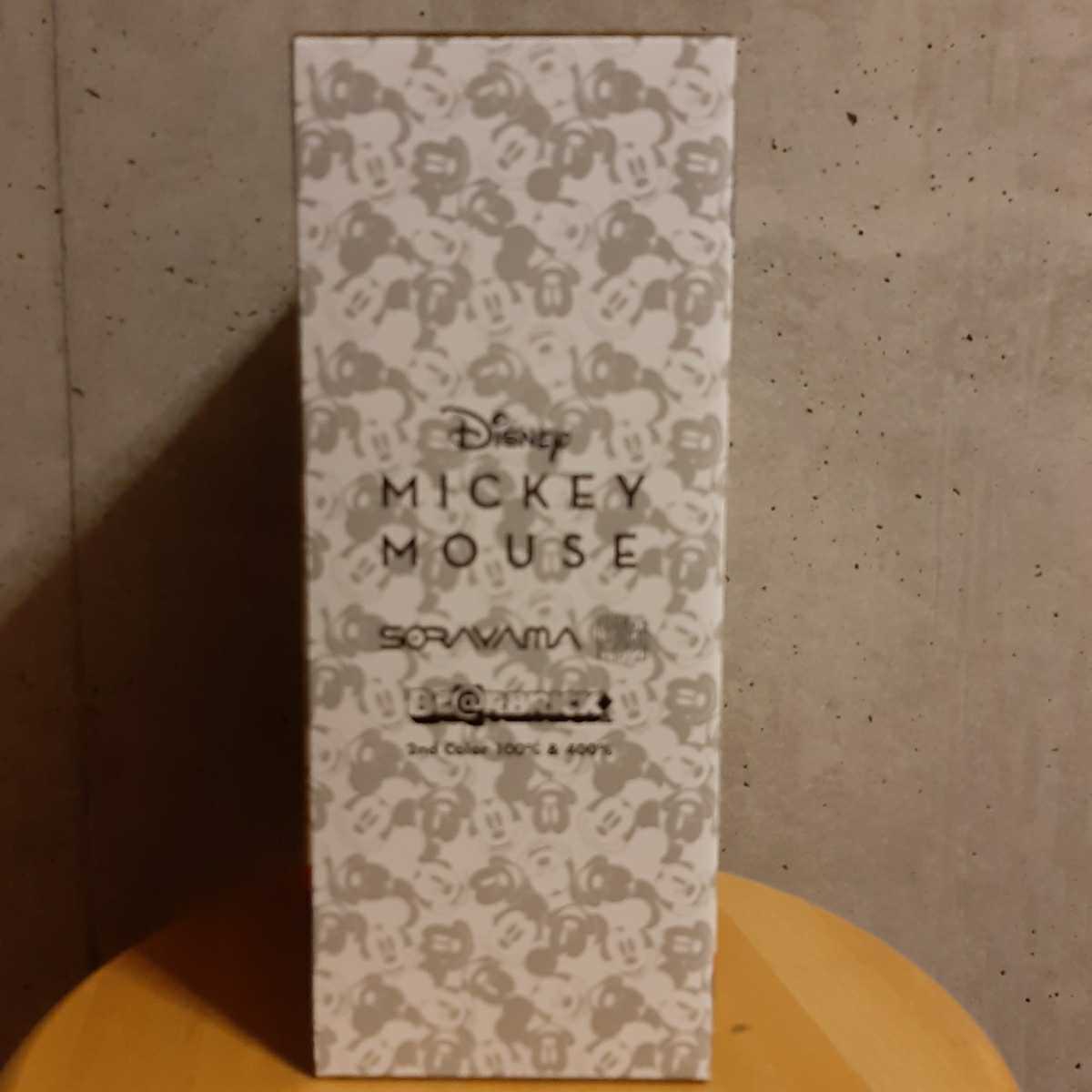 BE@RBRICK Mickey Mouse 2nd color 100%&400% ベアブリック ミッキー
