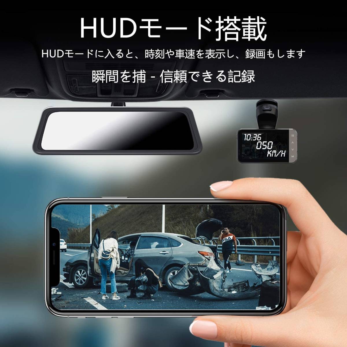 JADO ドライブレコーダー 4K 前後カメラ UHD 小型 800万画素 D18 