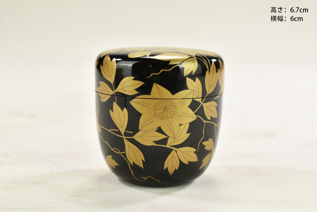 蒔絵 大名茶道具目結紋 金彩 漆器 蒔絵 大名茶道具目結紋 金彩 漆器
