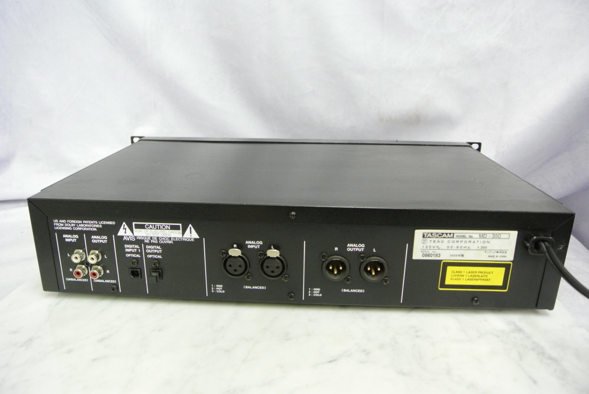MD-350 TASCAM MD MDレコーダー タスカム 業務用 MDプレーヤー