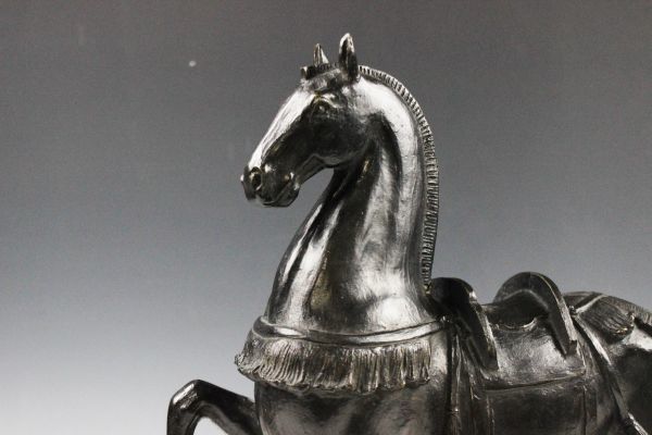 銅製 ブロンズ Yahoo!オークション 金工師 馬置物 高さ約33cm OY390