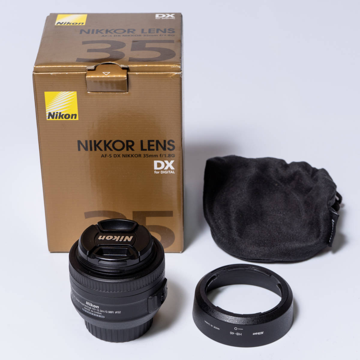 〓外観美品・フード付〓Nikon AF-S NIKKOR 35mm f/1.8G AF-S DX Nikkor