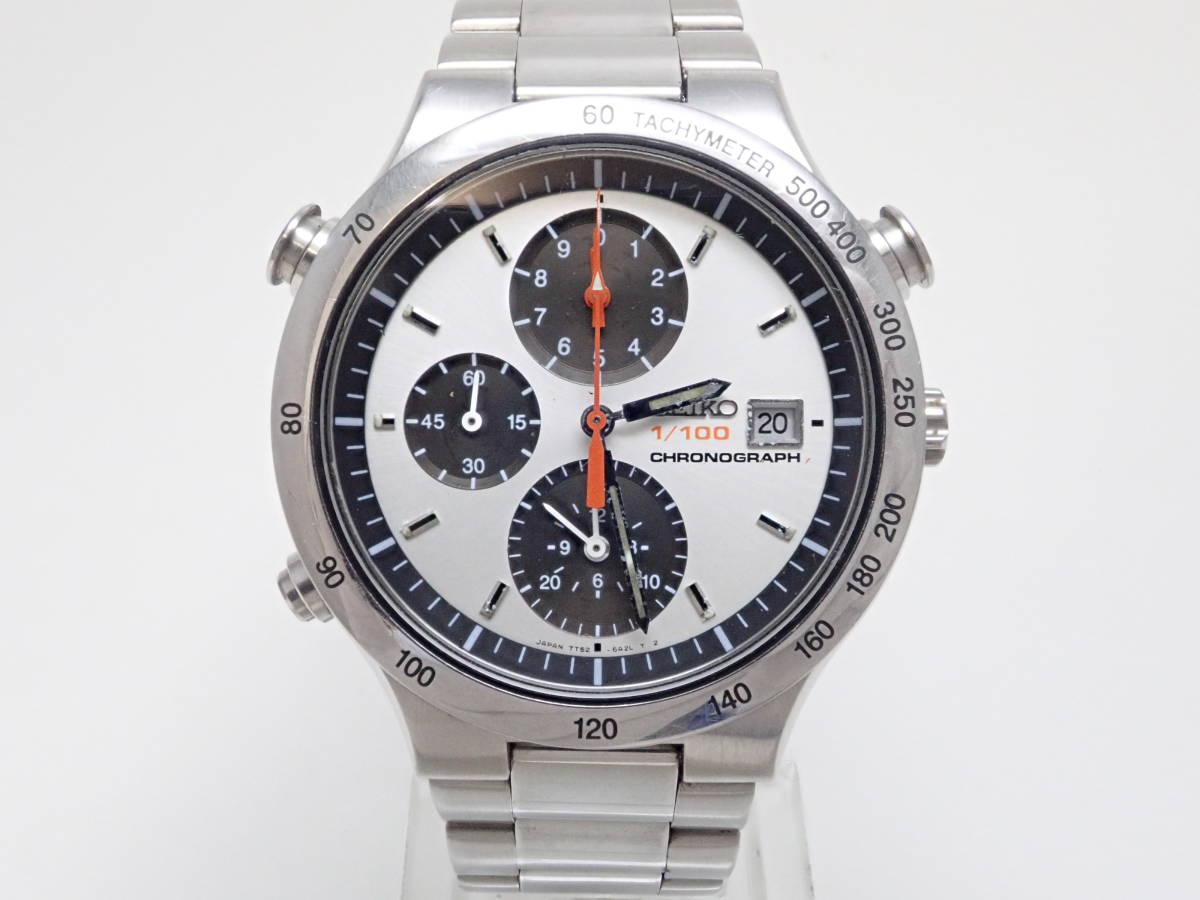7T52-6A20 セイコー クロノグラフ スピードマスター 腕時計 1⁄100秒