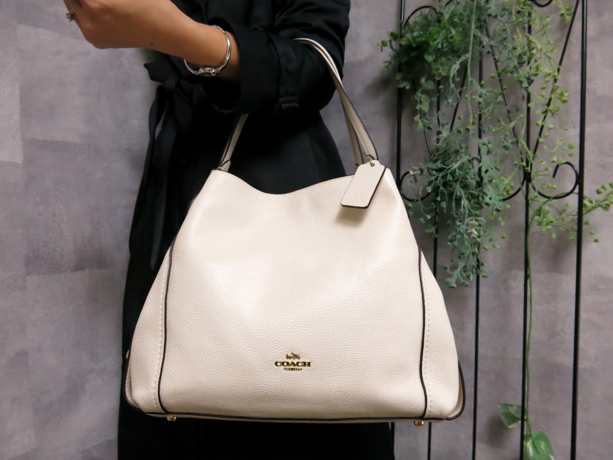 ○美品○COACH コーチ○イーディー○レザー 本革○トート バッグ 