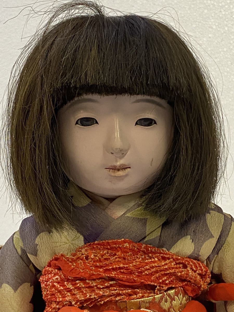 サ6084M 市松人形 二葉 銘 特製 古い市松人形 女の子 41cm 台座付き(市松人形)｜売買されたオークション情報、yahooの商品情報 ...