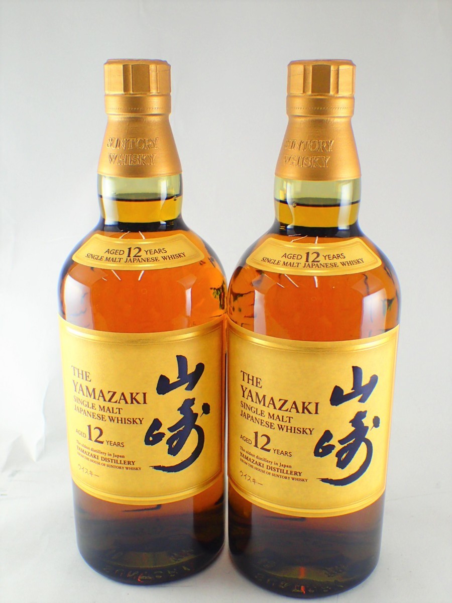 未開栓 サントリー SUNTORY ウイスキー 山崎12年 2本 700ml 43％(日本)｜売買されたオークション情報、yahooの商品情報をアーカイブ公開 - オークファン 日本
