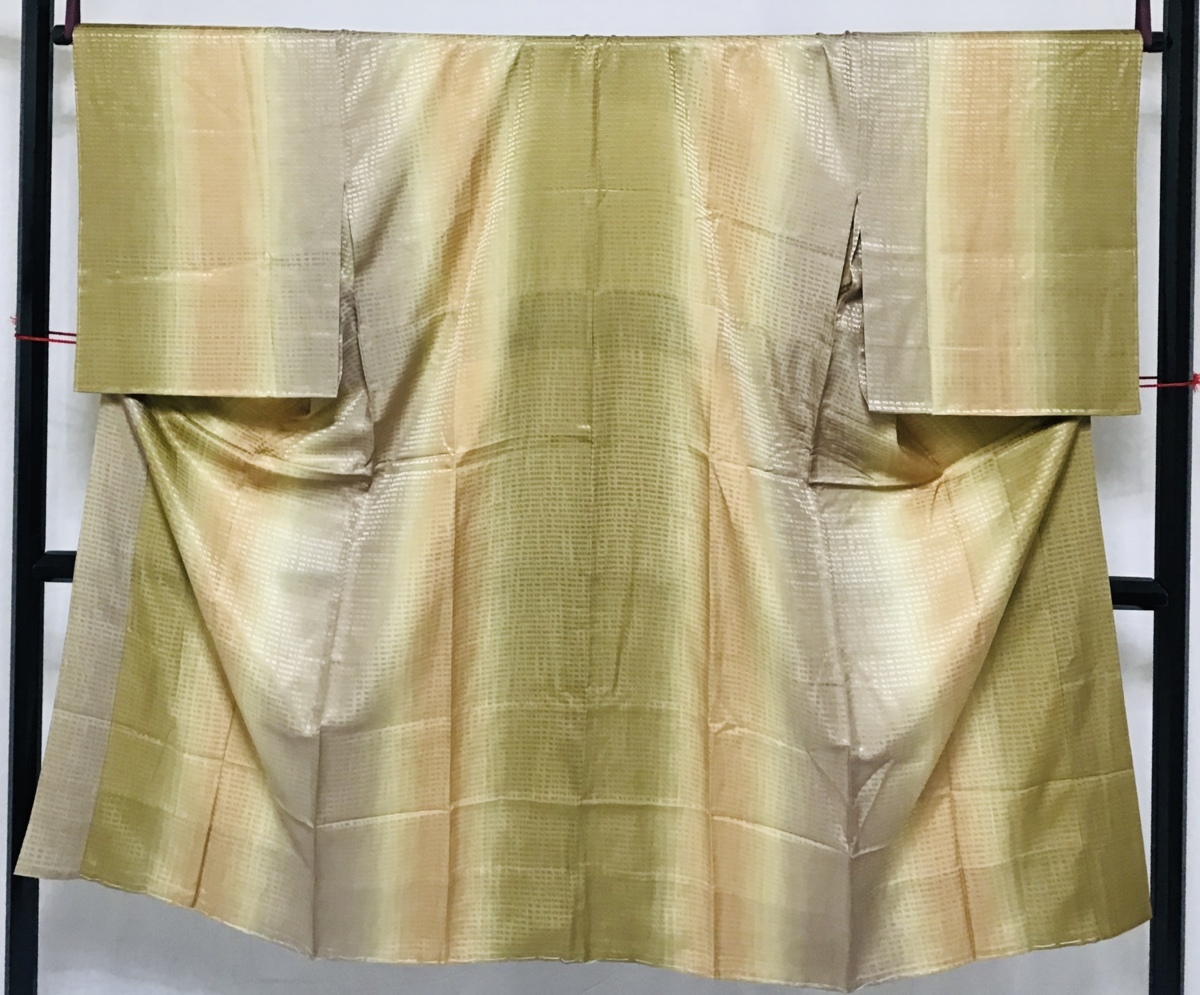 未使用品 正絹 長襦袢 ボカシ染 下着 身幅ゆったり 21093-18 女性和服