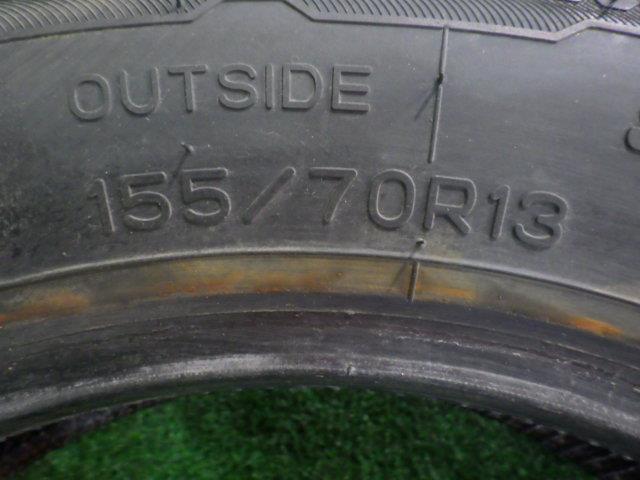 中古 ナンカン タイヤ 冬 155/70R13 2018年 4本 155／70R13（ブランドナンカン）（タイヤ・ホイール｜車用品 ナンカン 155&frasl;70R13 75Q 開催中155&frasl;70R13 エブリイワゴン(ゆうだい