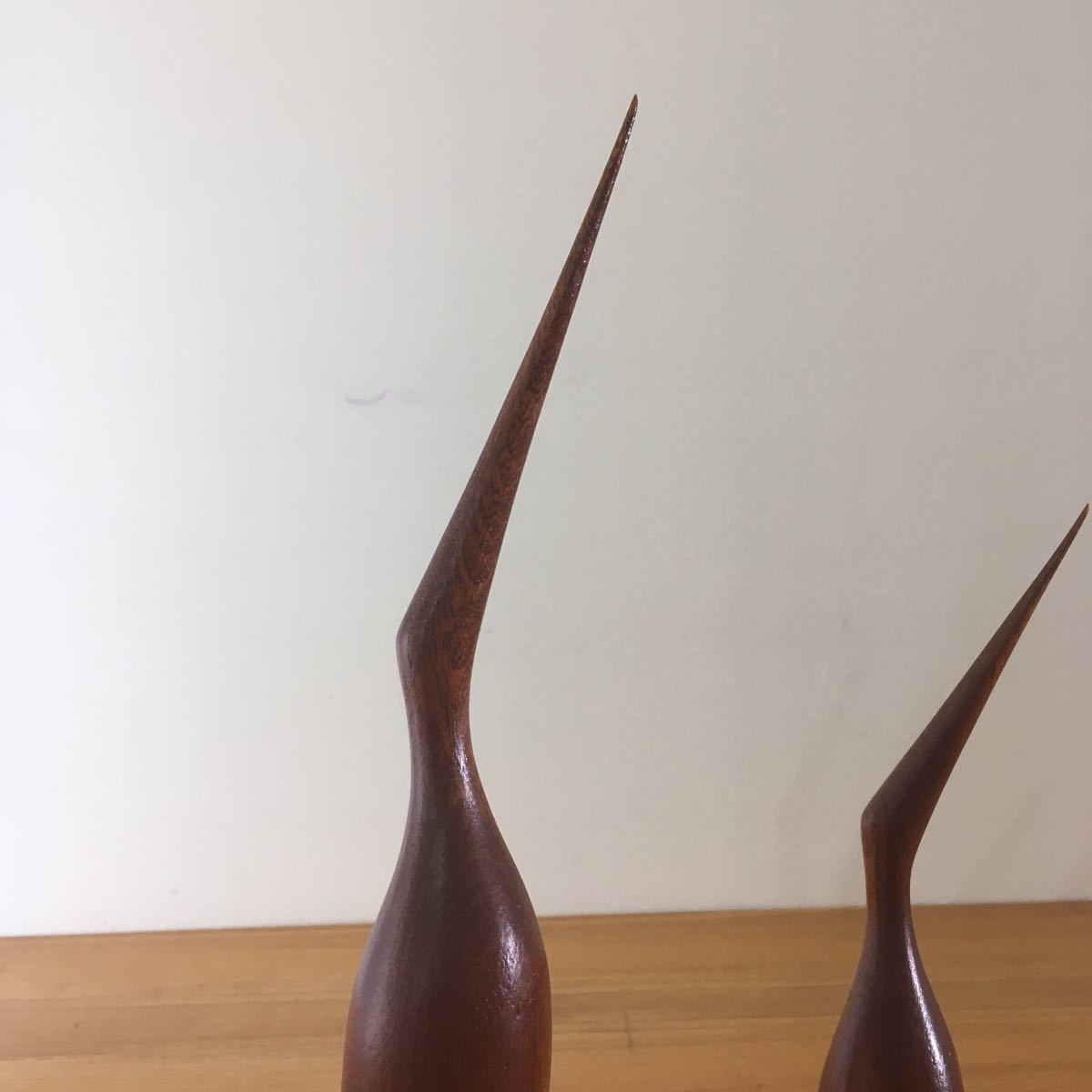 木製 置物 鳥 バード 北欧 with Wire バードオブジェ ミッド 