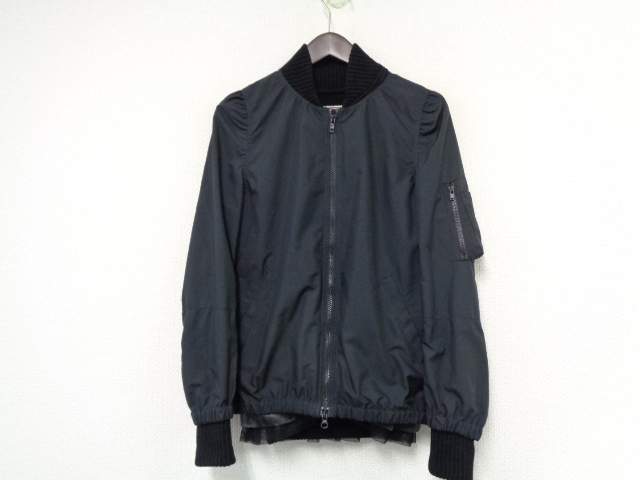 激レア 09AW sacai サカイ ニット ドッキング レイヤード MA-1 激レア 09AW sacai サカイ ニット ドッキング レイヤード MA-1