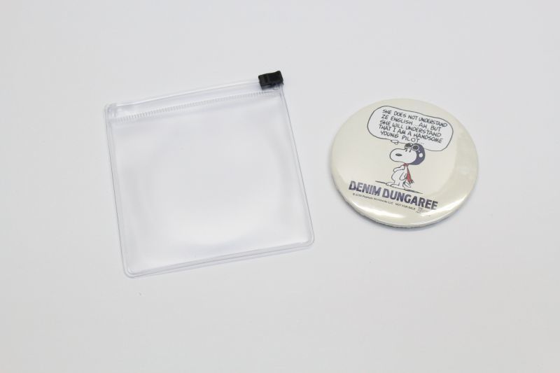 Denim Dungaree デニムアンドダンガリー Snoopy スヌーピー ノベルティ 缶バッジミラー その他 売買されたオークション情報 Yahooの商品情報をアーカイブ公開 オークファン Aucfan Com