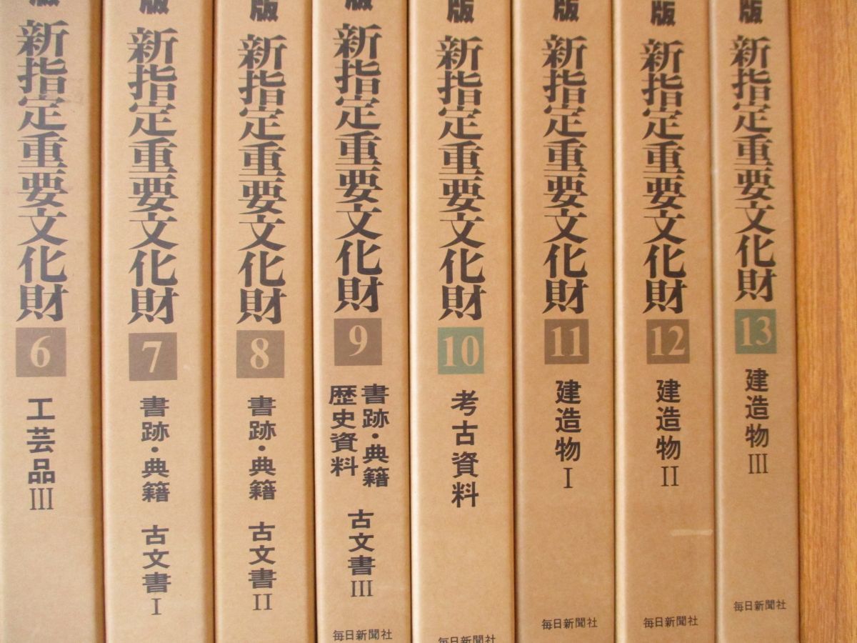 ■01)【同梱不可】解説版 新指定重要文化財 全13巻セット/毎日新聞社/彫刻/工芸品/古文書/書跡/歴史/考古資料/建造物/国宝/芸術/美術/A Yahoo!オークション -「重要文化財 毎日新聞社」の落札相場・落札価格 新指定国宝・重要文化財」（東京国立博物館 展覧会新指定国宝・重要文化財展2023&frasl;1&frasl;31-2&frasl;19@東京国立博物館 国宝・重要文化財大全の通販